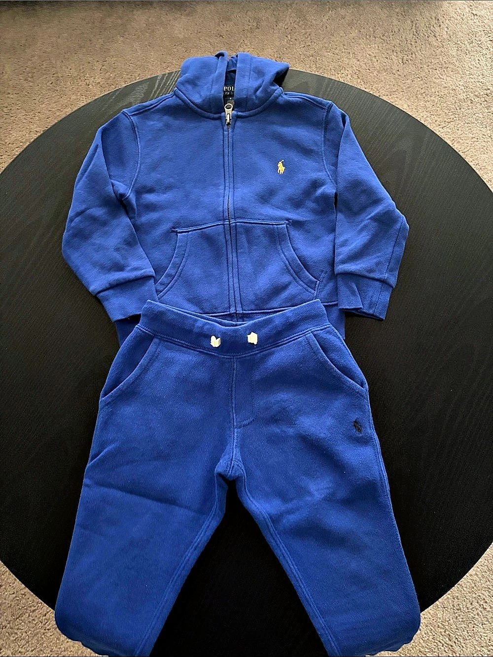 Polo Ralph Lauren Blue Cotton Matching Set Size 3T